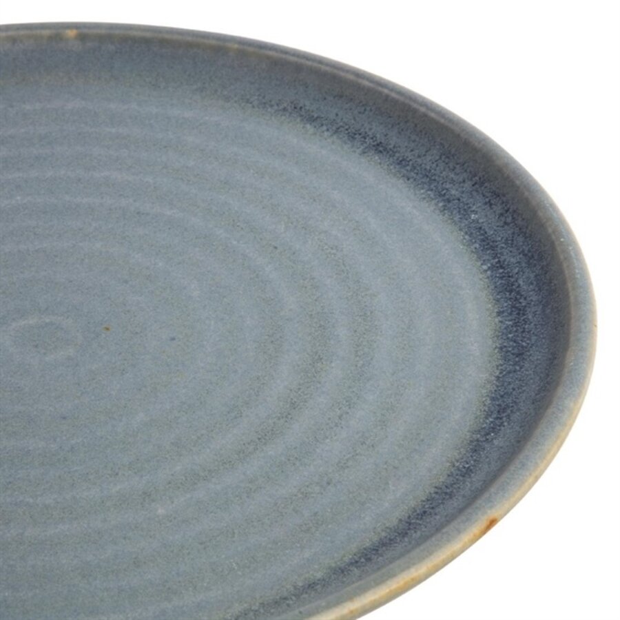 Canvas-Rundplatten mit schmalem Rand | blauer Granit | 26,5Øcm | 6 Stück