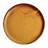 Olympia Canvas round plates with narrow edge | rust orange | Ø26.5cm | 6 pieces