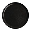 Olympia Canvas round plates with narrow edge | black | 26.5Øcm | 6 pieces