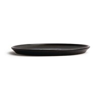 Canvas round plates with narrow edge | black | 26.5Øcm | 6 pieces