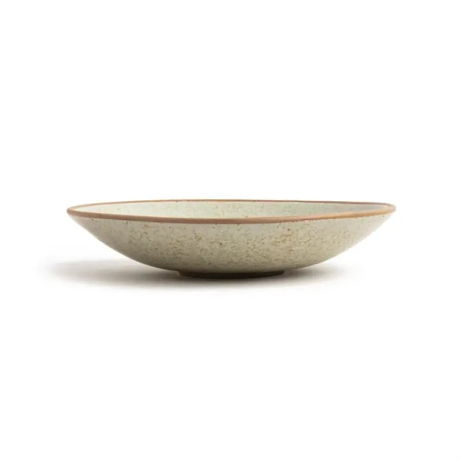 Canvas shallow bowls | cream | 20Øcm | 6 pieces