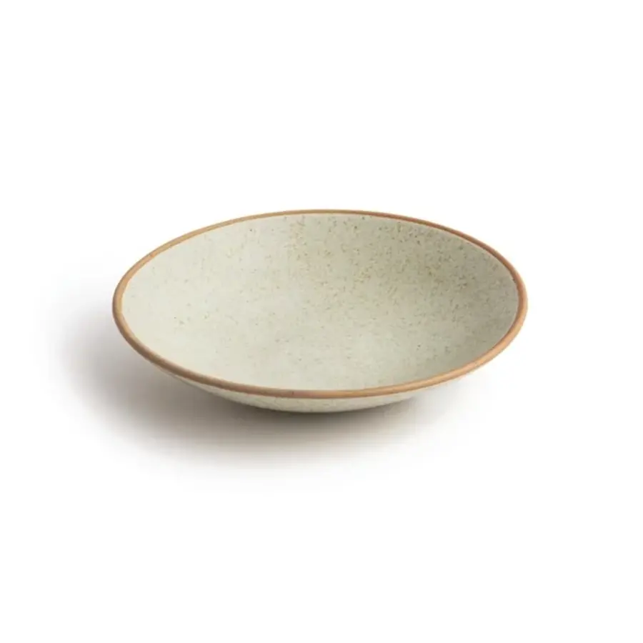 Bols peu profonds en toile | crème | 20Øcm | 6 pièces