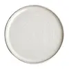 Olympia Canvas ronde borden met smalle rand | wit | 26,5Øcm | 6 stuks