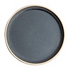 Olympia  Flache runde Platten aus Canvas | blauer Granit | 25Øcm | 6 Stück