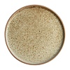 Olympia Canvas flat round plates | cream | 25Øcm | 6 pieces