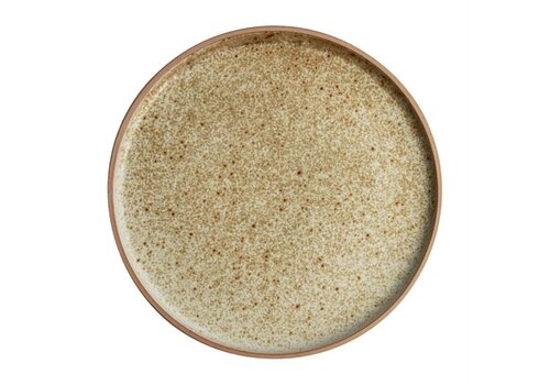 Olympia Assiettes rondes plates en toile | crème | 25Øcm | 6 pièces 