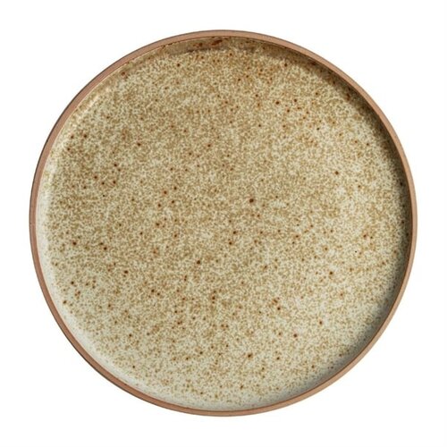  Olympia Canvas flat round plates cream 25cm (6 pieces) 