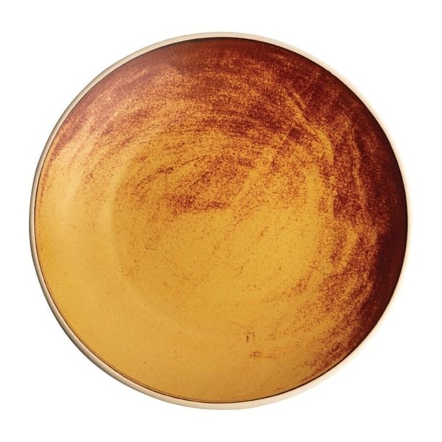 Leinwandgewölbebretter | rost orange | 27Øcm | 6 Stück