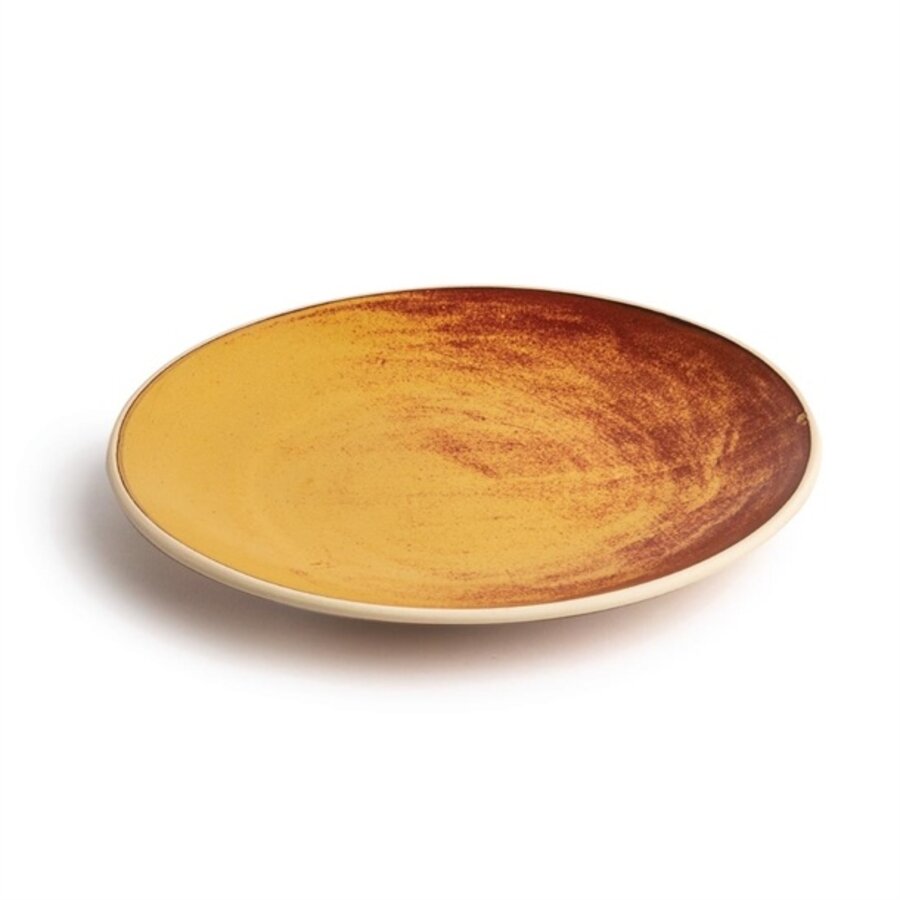 Leinwandgewölbebretter | rost orange | 27Øcm | 6 Stück