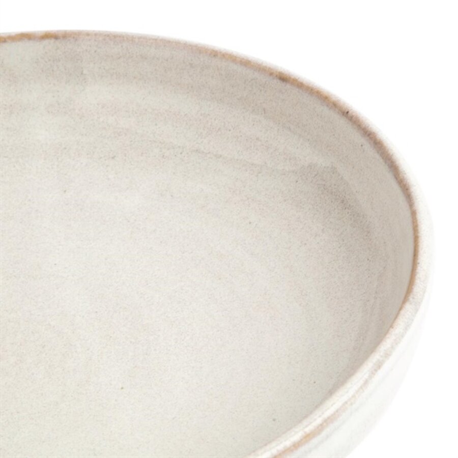 Assiettes creuses en toile | blanc | 23 cm | 6 pièces