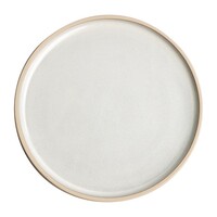 Assiettes rondes plates en toile | blanc | 18 cm | 6 pièces