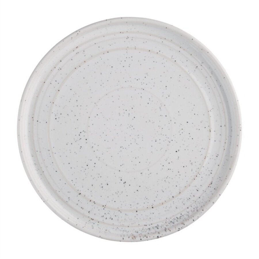 Cavolo flat round plates | 22Øcm | white | 6 pieces