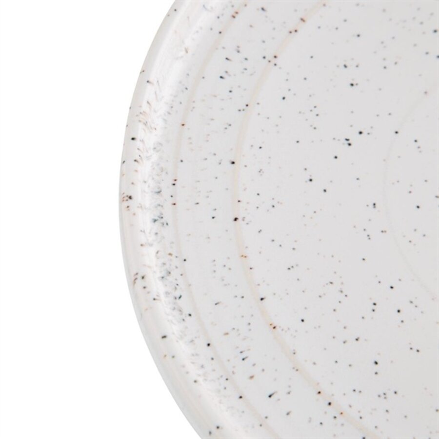 Cavolo flat round plates | 22Øcm | white | 6 pieces