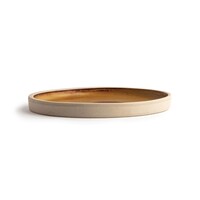 Assiettes rondes plates en toile | orange rouille | 18Øcm | 6 pièces