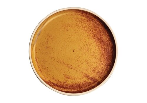  Olympia Assiettes rondes plates en toile | orange rouille | 18Øcm | 6 pièces 