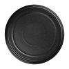 Olympia Cavolo flat round plates | 22cm | black | 4 pieces