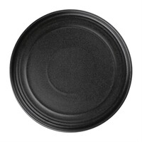 Assiettes rondes plates Cavolo | 22 cm | noir | 4 pièces