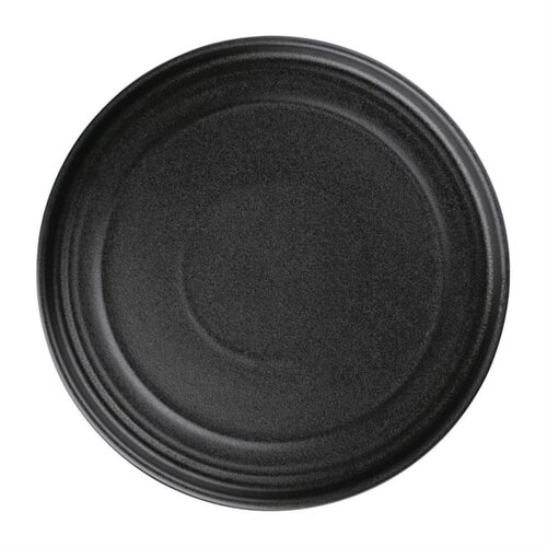  Olympia Assiettes rondes plates Cavolo | 22 cm | noir | 4 pièces 