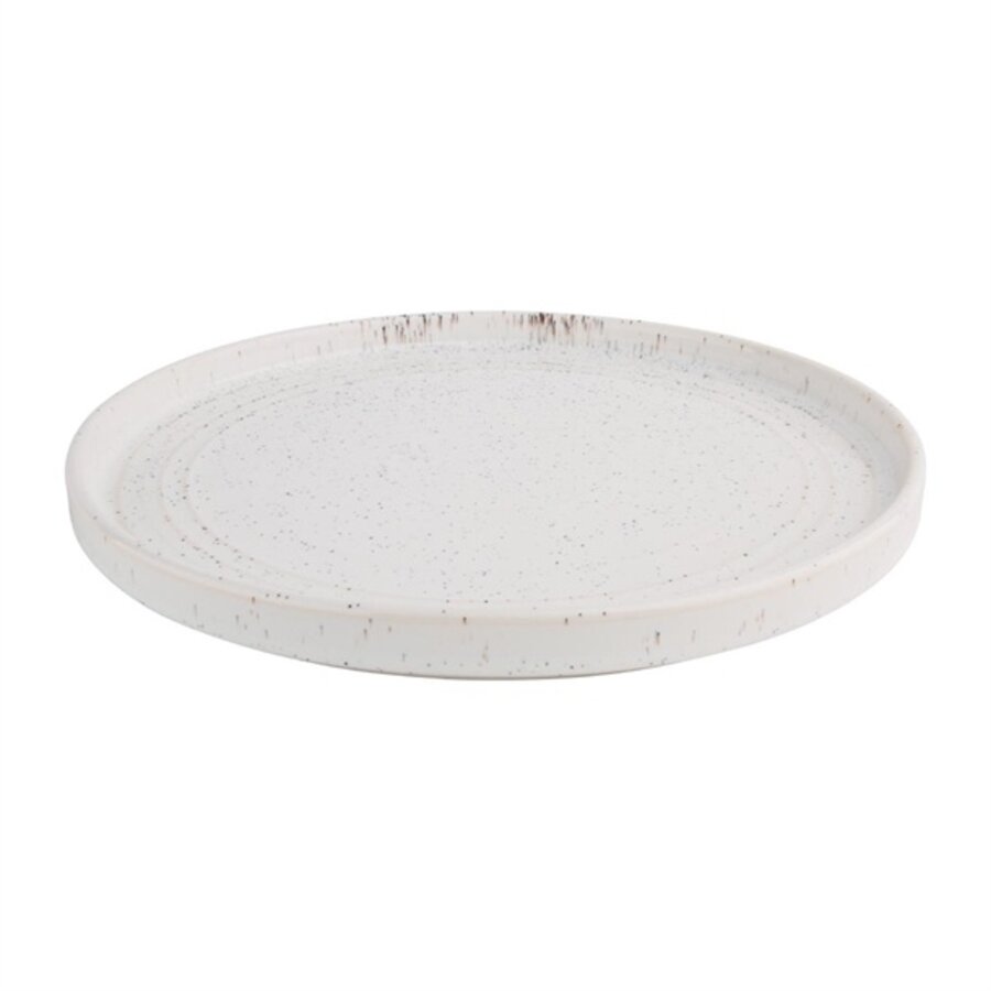Cavolo flat round plates | 27Øcm | white | 4 pieces