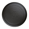 Olympia Cavolo flat round plates | 27Øcm | black | 4 pieces