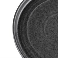 Cavolo flat round plates | 27Øcm | black | 4 pieces