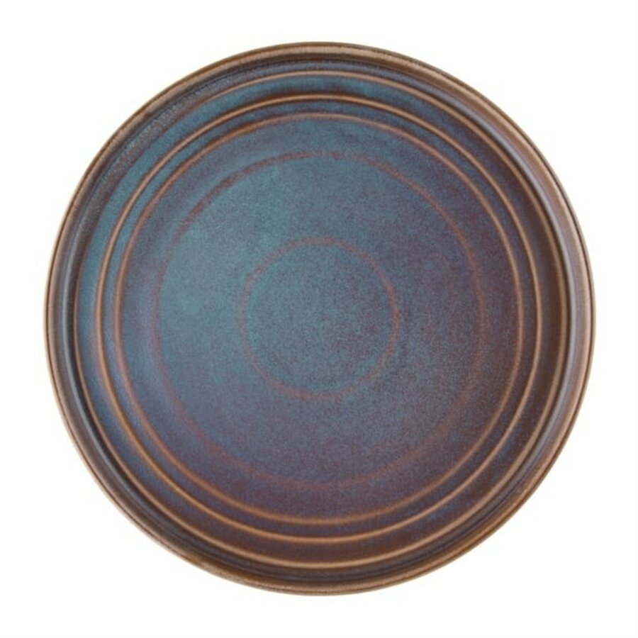 Cavolo dinner plates | Ø27cm | iridescent | 4 pieces