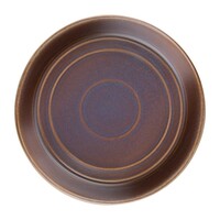 Cavolo flat round deep plates | Ø22cm | iridescent | 4 pieces