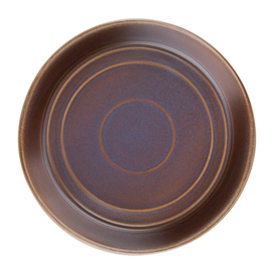 Cavolo flat round deep plates | Ø22cm | iridescent | 4 pieces