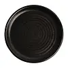 Olympia Assiettes rondes en toile à bord étroit | noir | 18 cm | 6 pièces