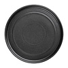 Olympia Cavolo platte ronde borden | Ø18cm zwart | 4 stuks