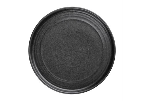  Olympia Cavolo flat round plates | Ø18cm black | 4 pieces 