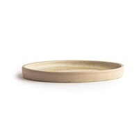 Assiettes rondes en toile à bord étroit | crème | 18 cm | 6 pièces
