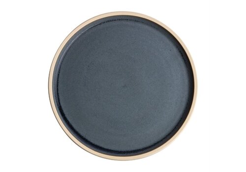  Olympia Assiettes rondes plates en toile | granit bleu | 18 cm | 6 pièces 