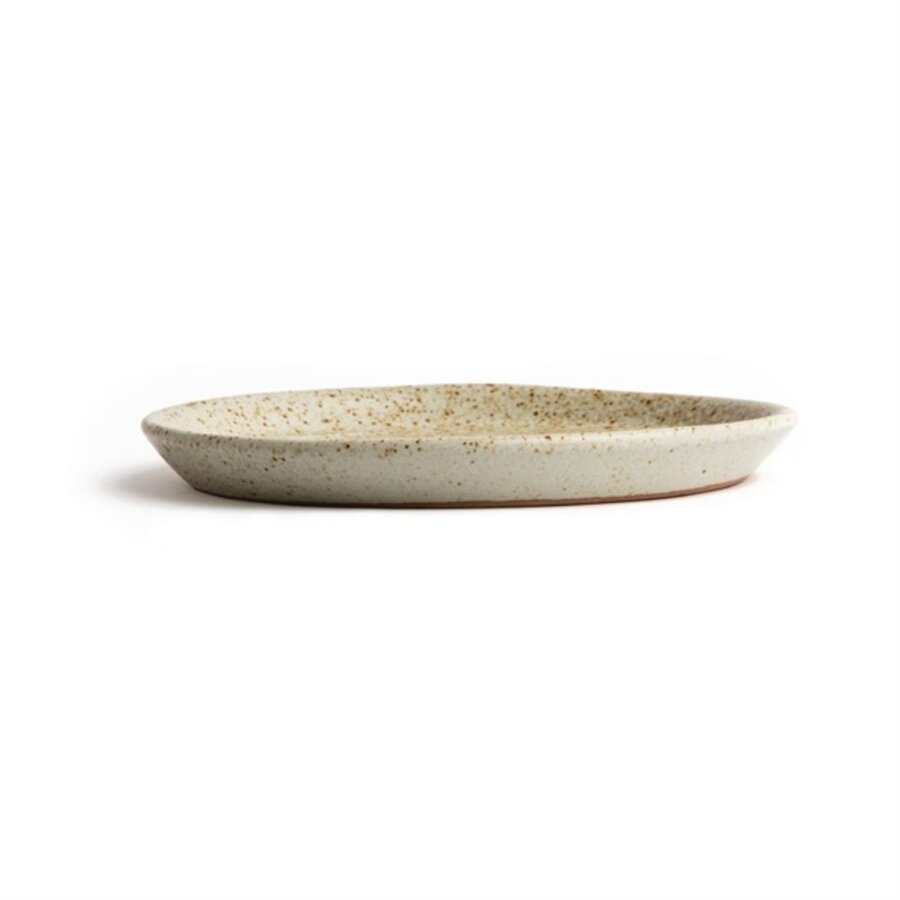 Canvas-Rundplatten mit schmalem Rand | Sahne | 18 cm | 6 Stück