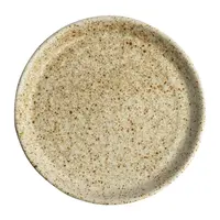 Assiettes rondes en toile à bord étroit | crème | 18 cm | 6 pièces