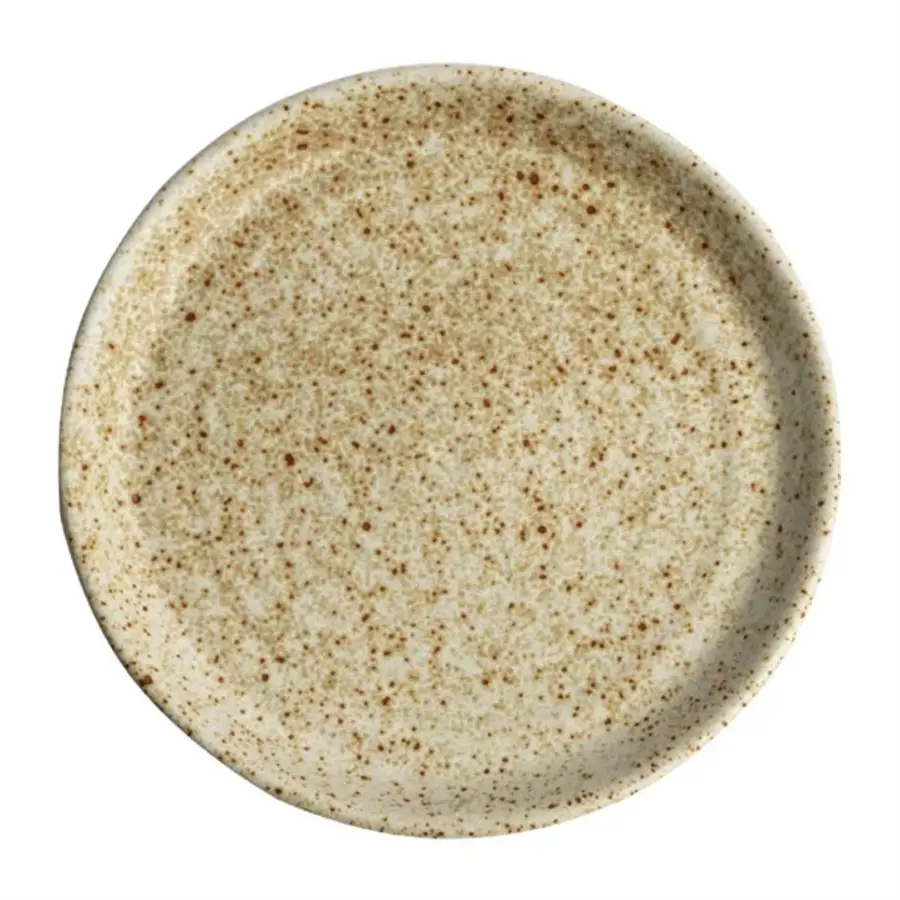 Canvas-Rundplatten mit schmalem Rand | Sahne | 18 cm | 6 Stück
