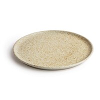 Assiettes rondes en toile à bord étroit | crème | 26,5 cm | 6 pièces