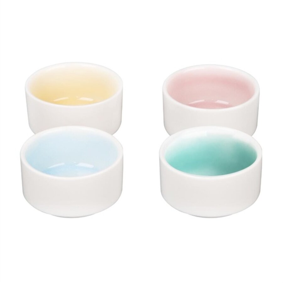Fondant dip bowls | aqua blue | 70mm | 12 pieces