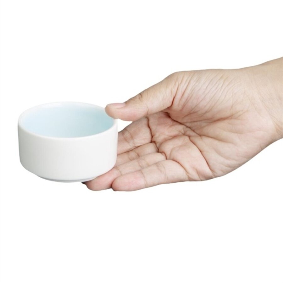 Fondant dip bowls | aqua blue | 70mm | 12 pieces