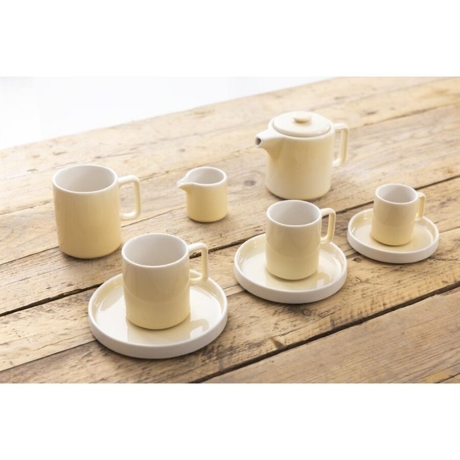 Fondantbecher | zitronengelb | 85 ml | 6 Stück