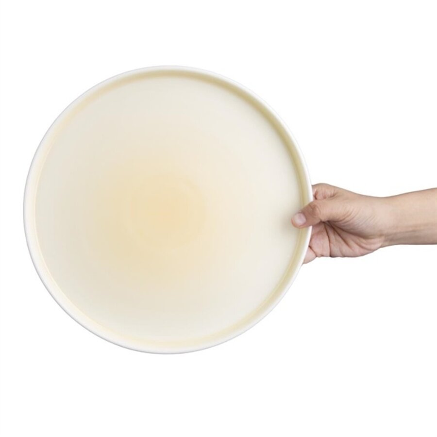 Fondant plates | lemon yellow | Ø270mm | 4 pieces