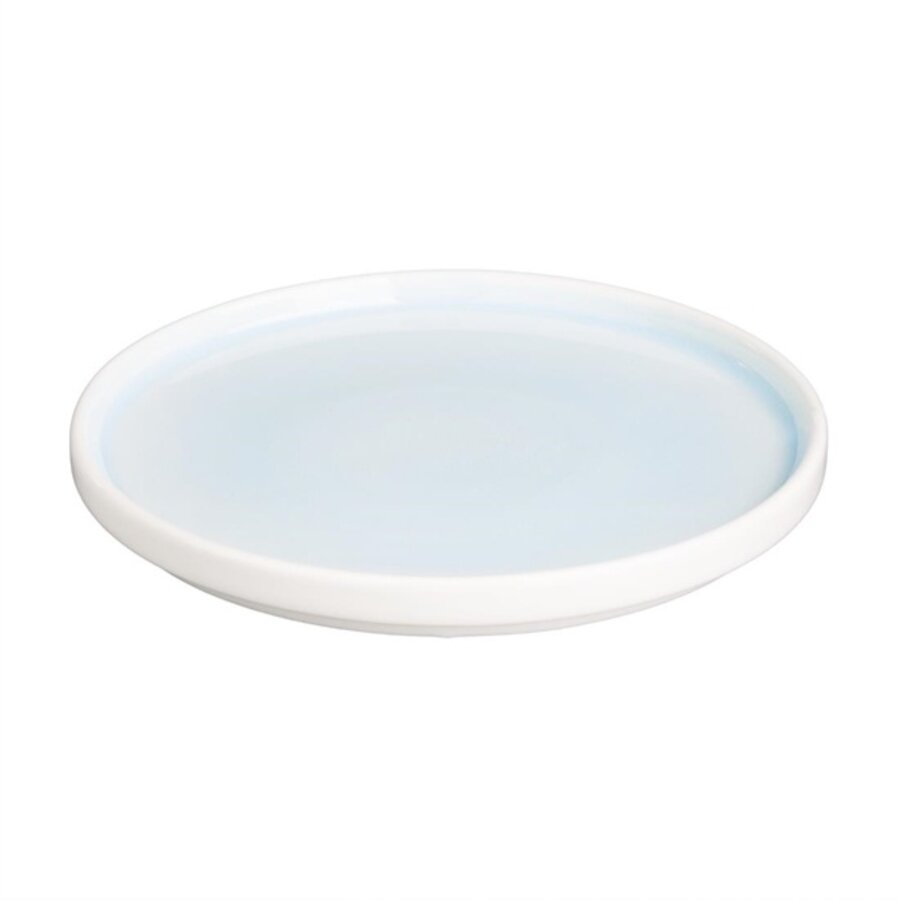 Fondant borden | aqua blauw | Ø215mm | 6 stuks