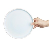 Fondant plates | aqua blue | Ø215mm | 6 pieces