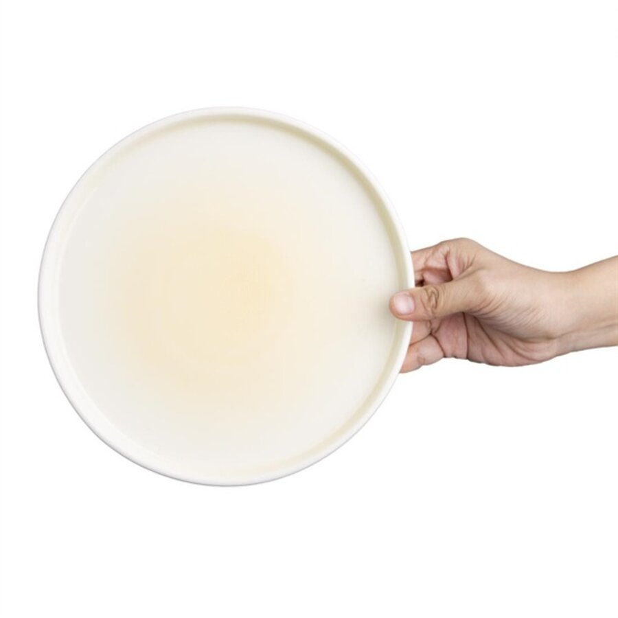 Fondant plates | lemon yellow | Ø215mm | 6 pieces