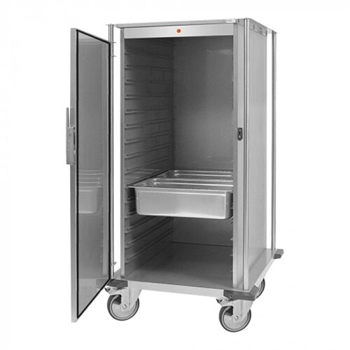  HorecaTraders Warming trolley | GN 2/1 | 81.5x89.8x (h) 157 cm 