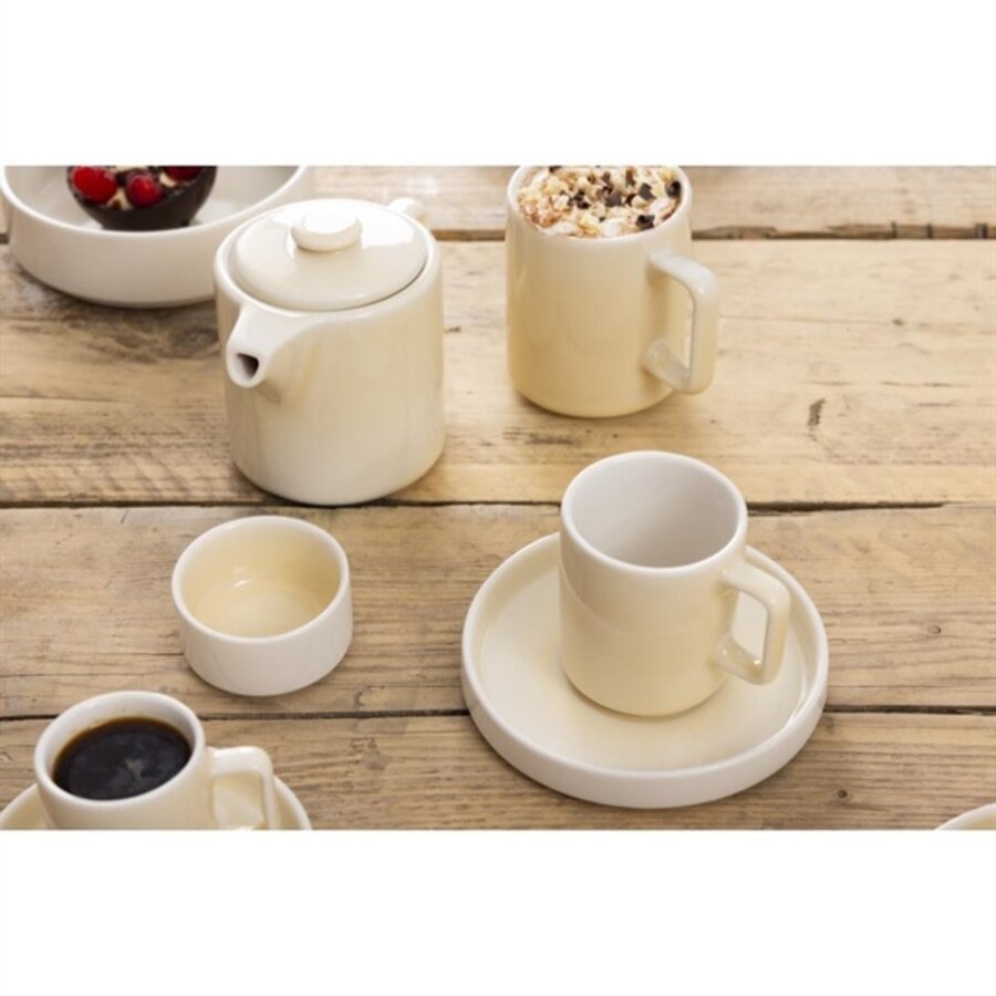 Fondant cups | lemon yellow | 170ml | 6 pieces