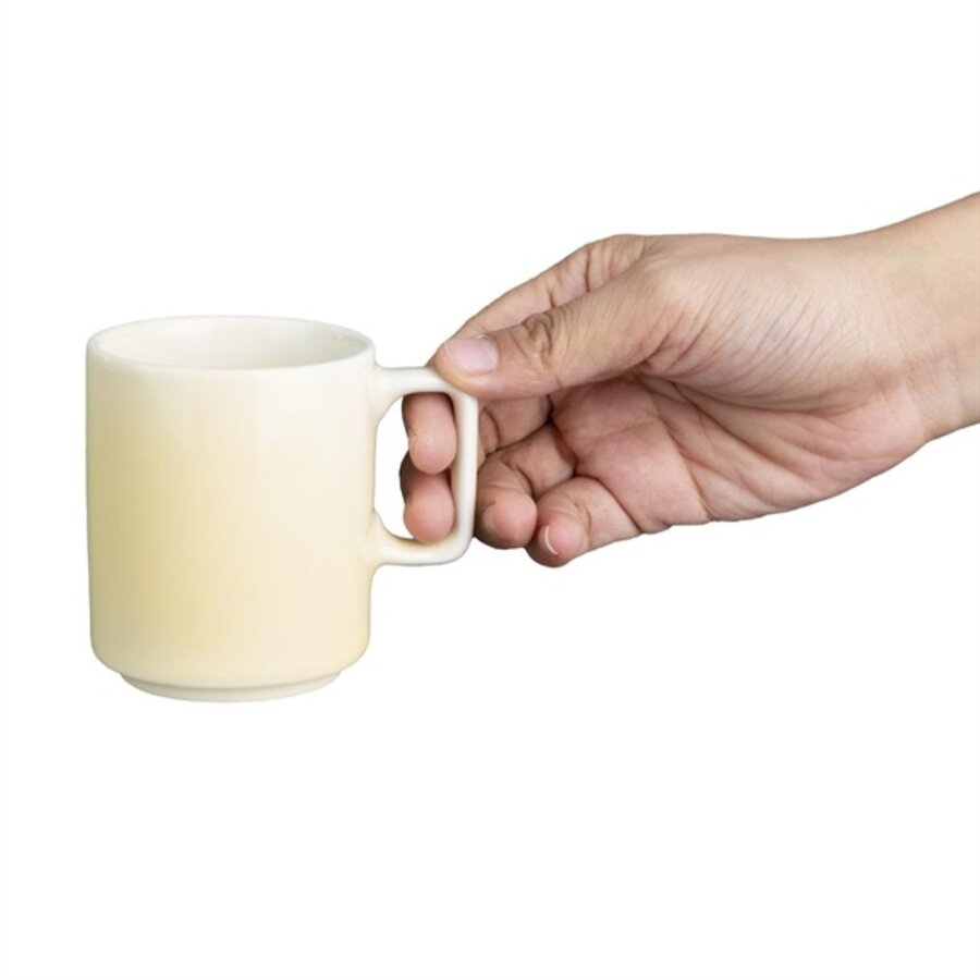 Fondantbecher | zitronengelb | 170 ml | 6 Stück