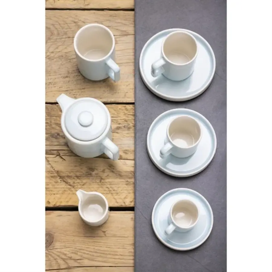Fondant cups | aqua blue | 230ml | 6 pieces