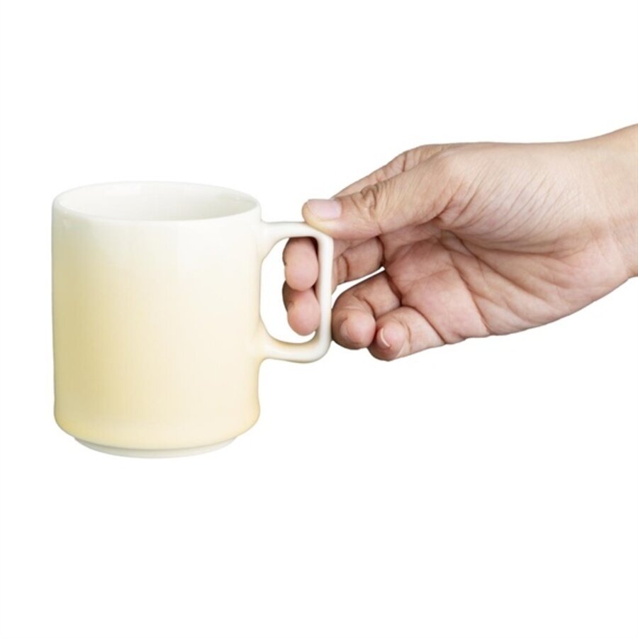 Fondantbecher | zitronengelb | 230 ml | 6 Stück