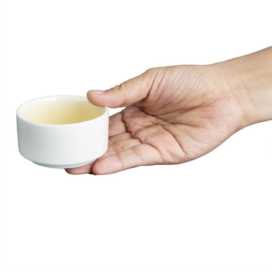 Fondant dip bowl | Ø7cm | lemon yellow | 12 pieces